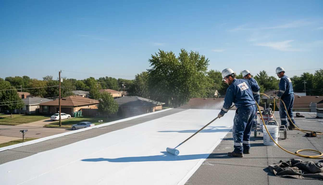 Commercial roof coating in Hamburg, PA near me